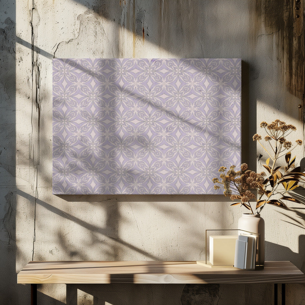 Lila Harmonie Patroon | Canvas