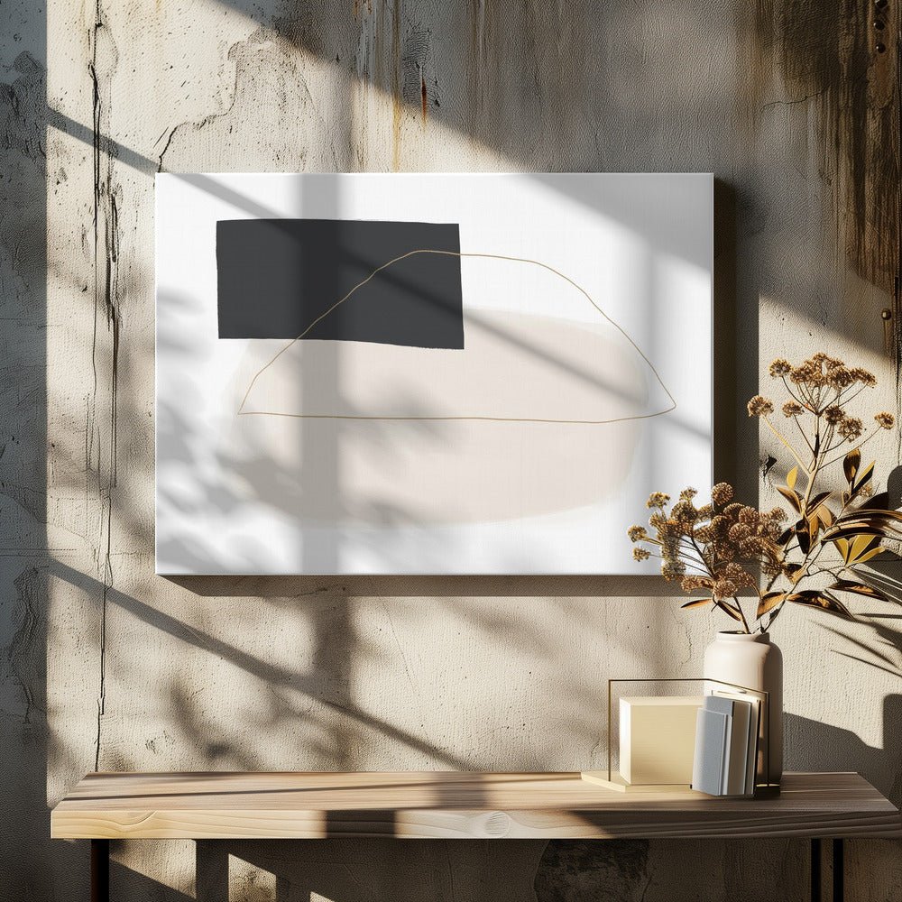 Geometrische vormen en gedempte tinten | Canvas