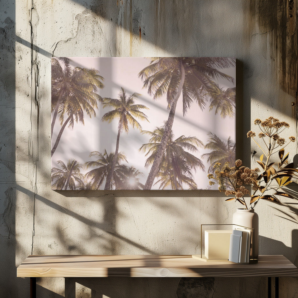 Blozende palmbomen | Canvas