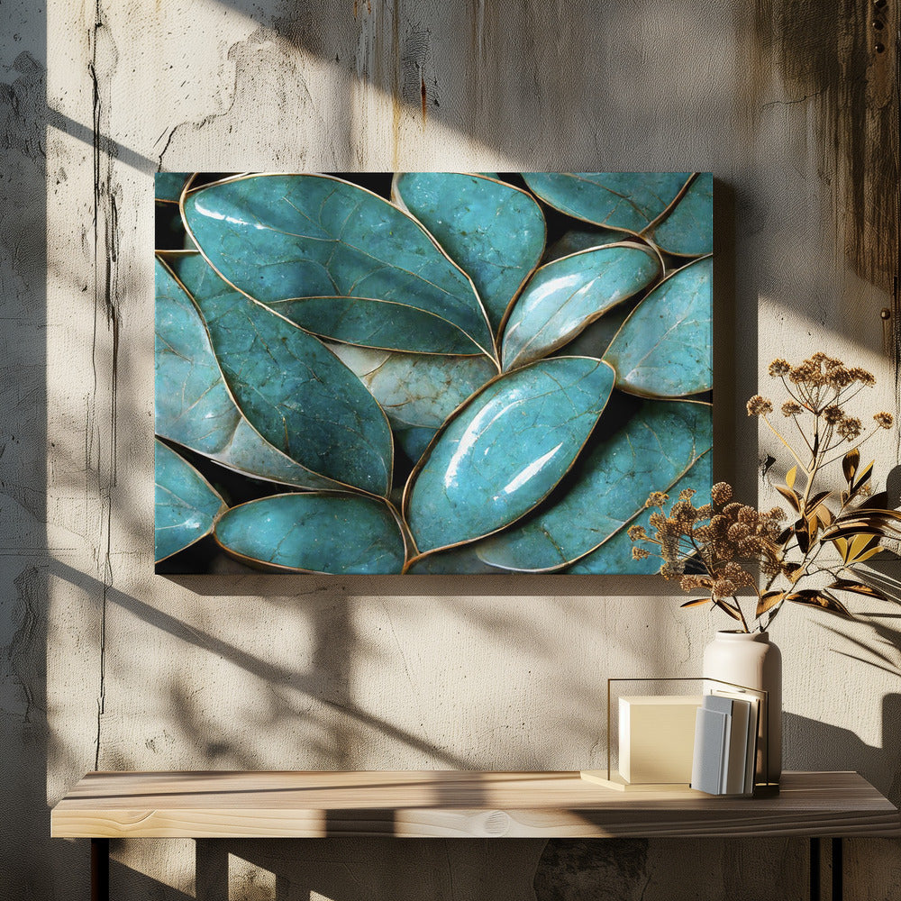 Glinsterende bladeren | Canvas