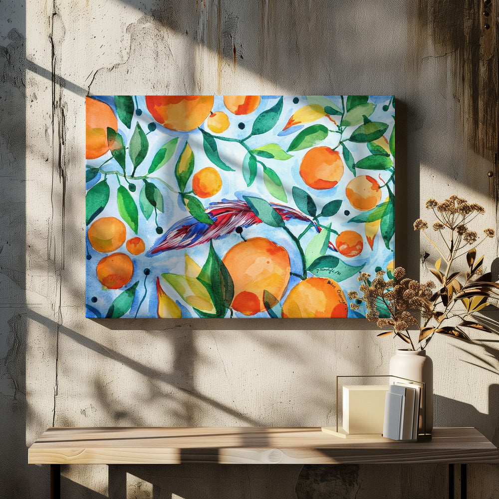 Oranje Blauw | Canvas