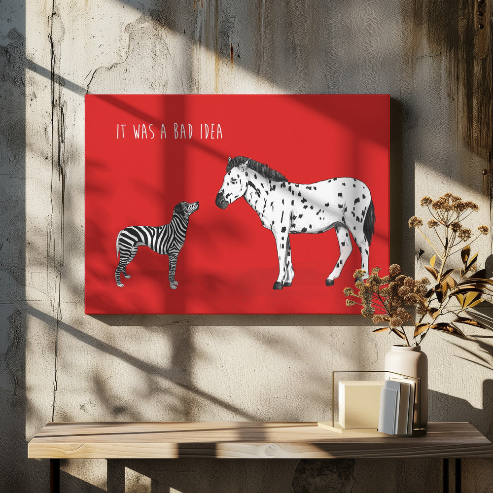 Slecht idee | Canvas