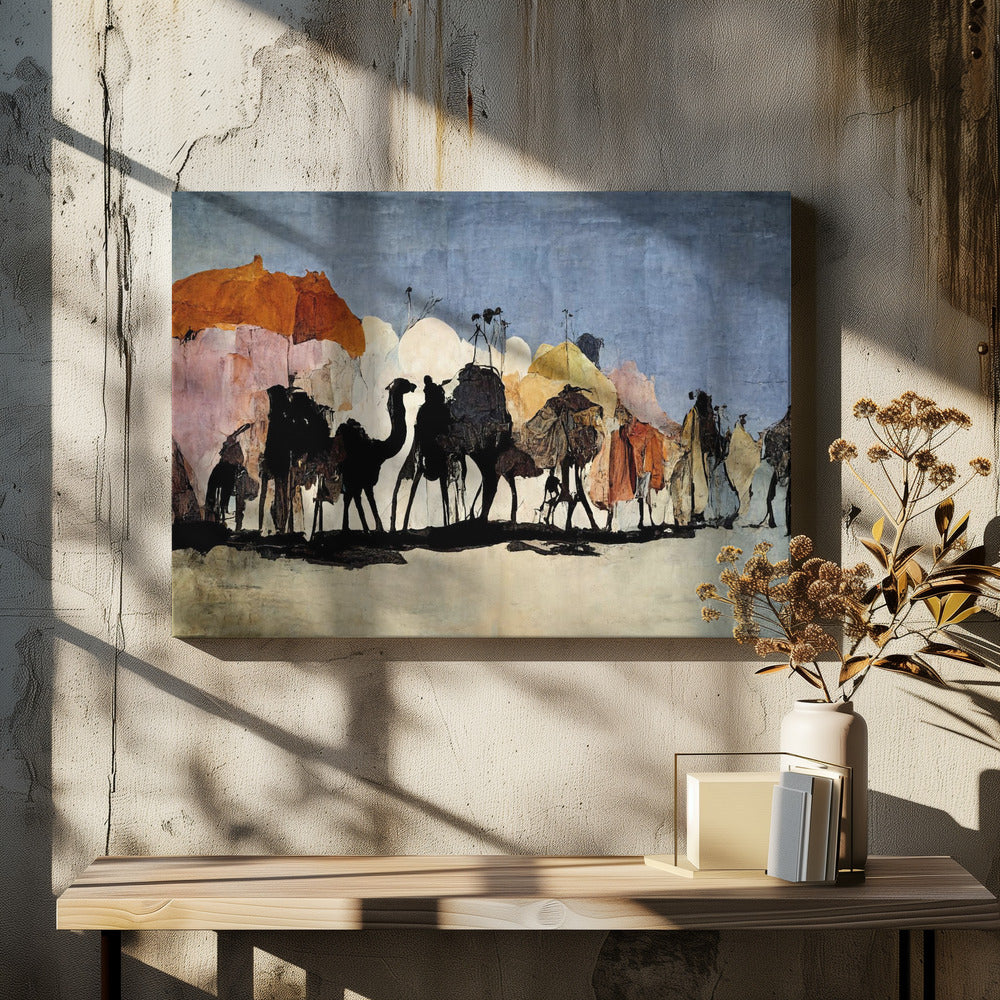 Woestijnkaravaanreis | Canvas