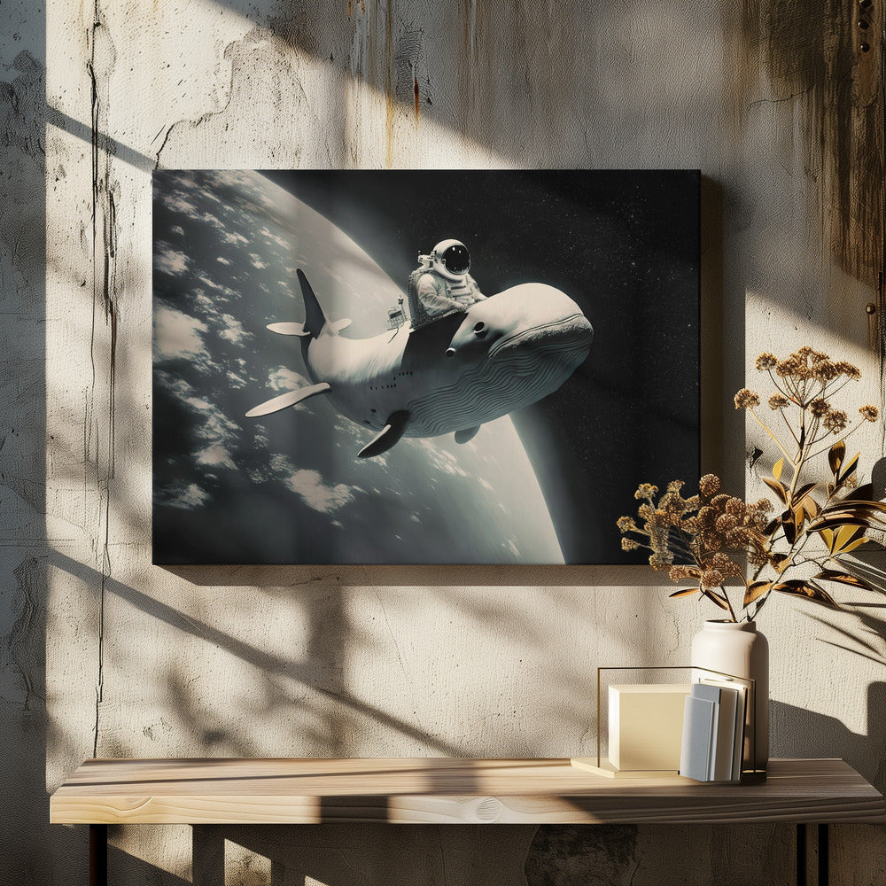 Kosmische walvistocht | Canvas