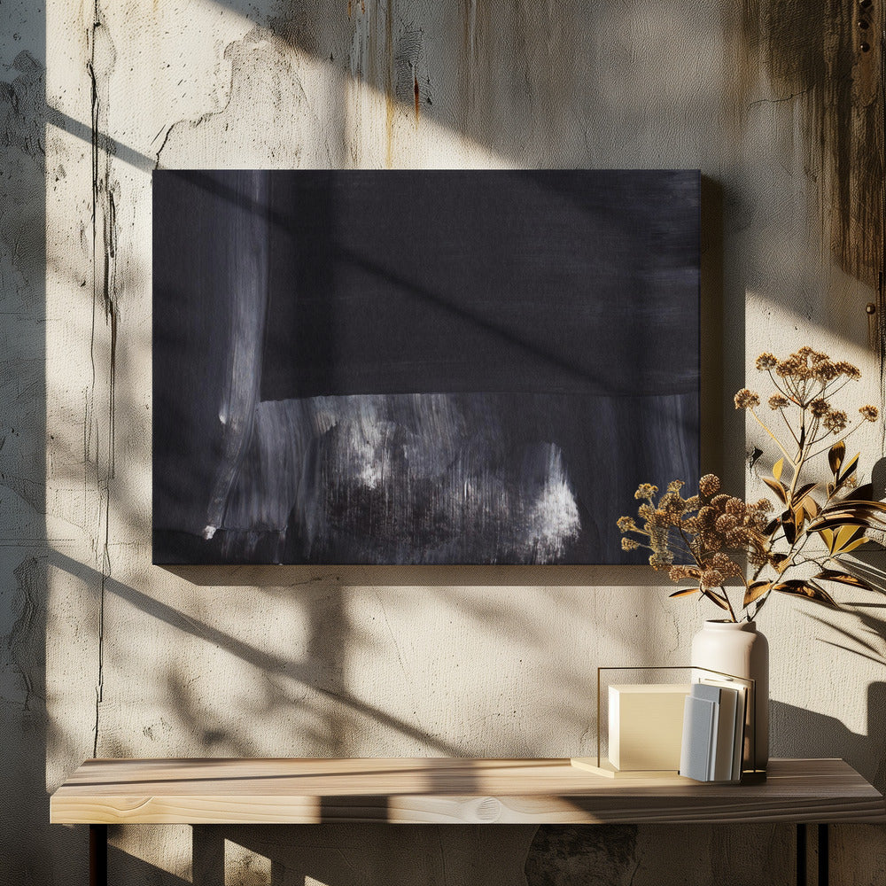 Monochrome Tones With Sweeping Brushstrokes | Canvas