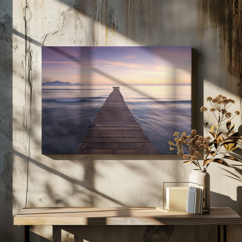 Paarse steiger | Canvas