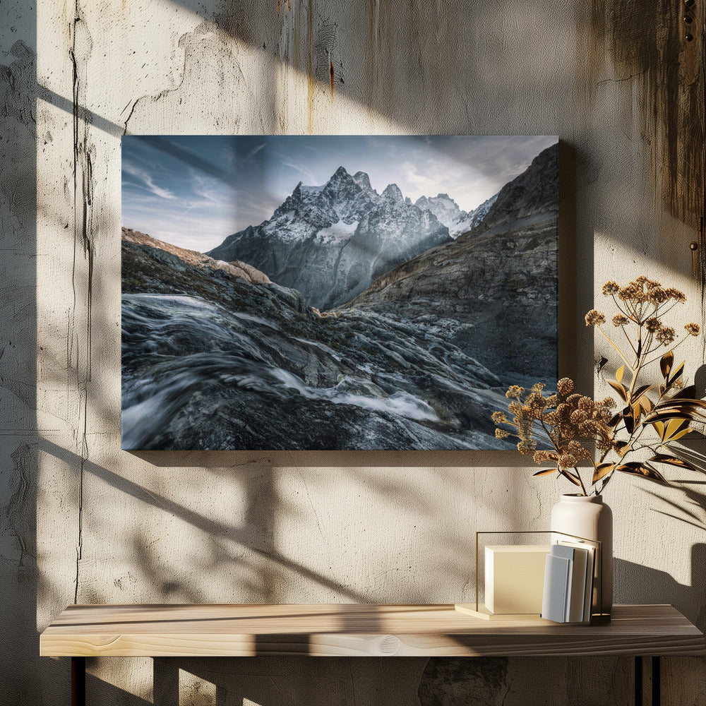 Monochrome berg | Canvas
