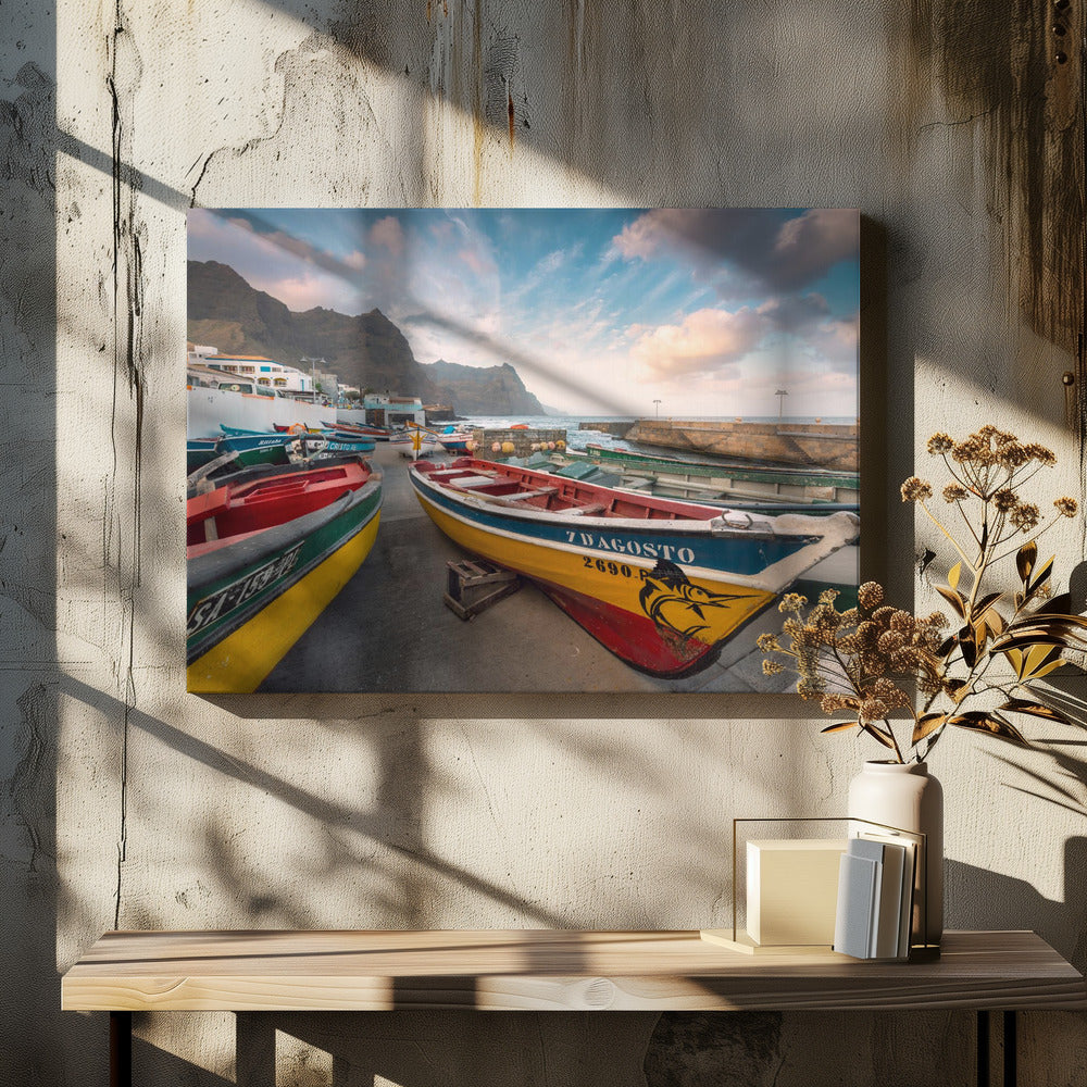 Gekleurde boten | Canvas
