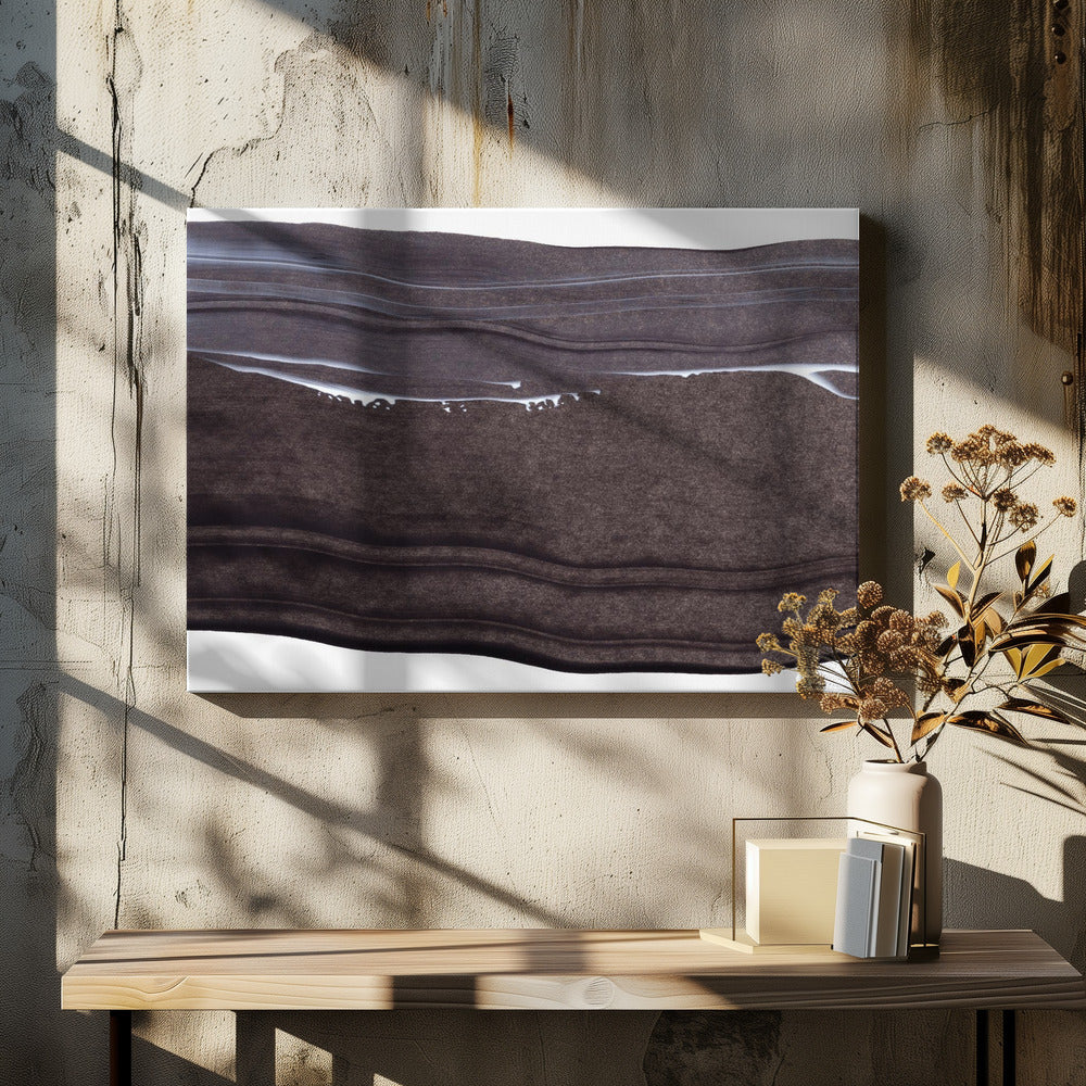 Wavy Lines With A Serene Monochrome Palette | Canvas