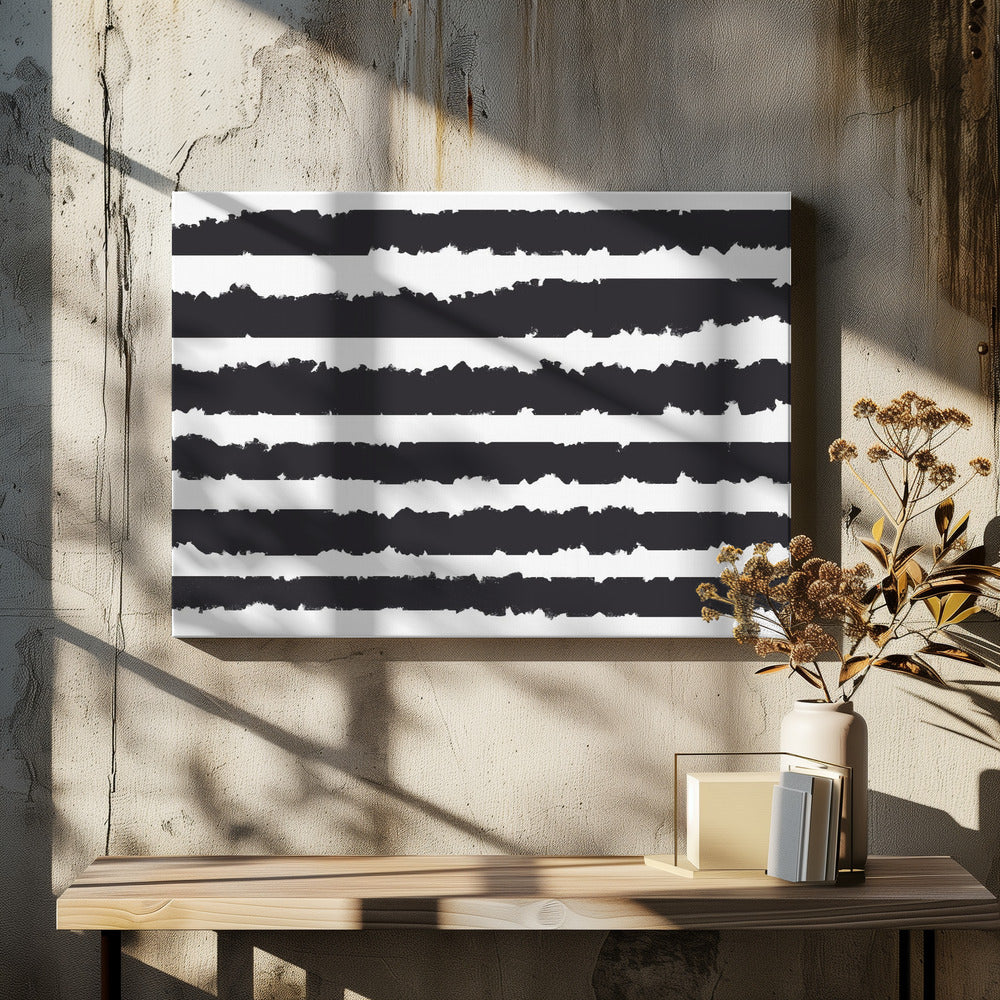 Black Lines On A White Background | Canvas