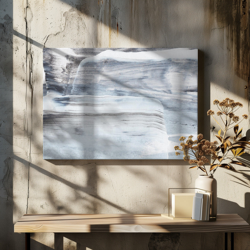 Black And White Brushstrokes | Canvas