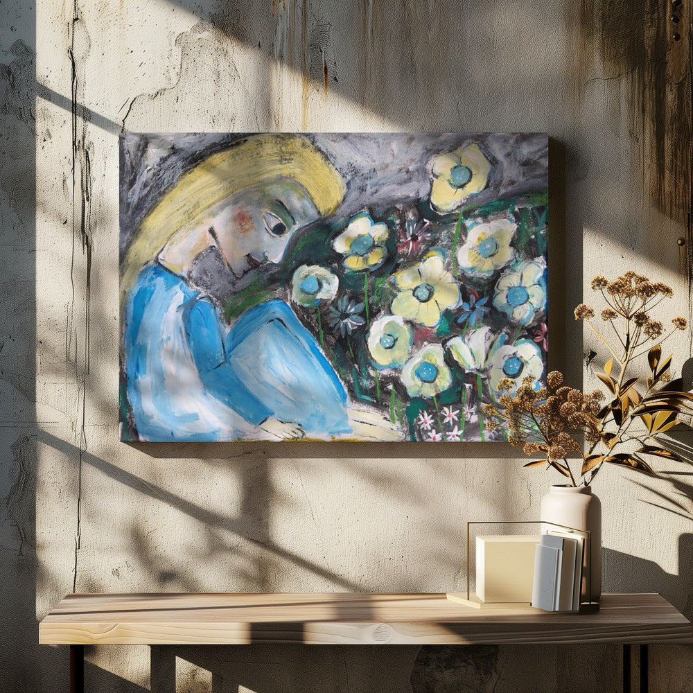 In de tuin | Canvas