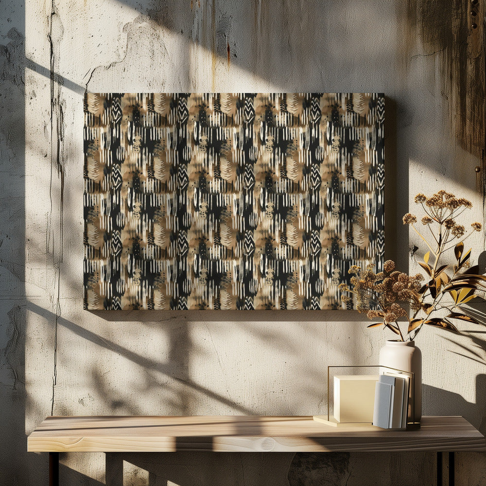 Ritmische aardtonen | Canvas