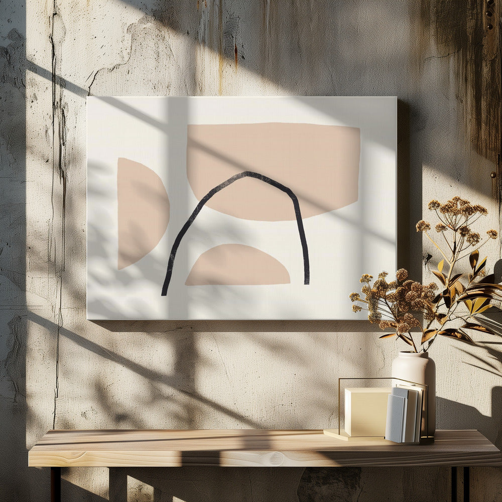 Geometric Shapes In Earthy Tones | Canvas