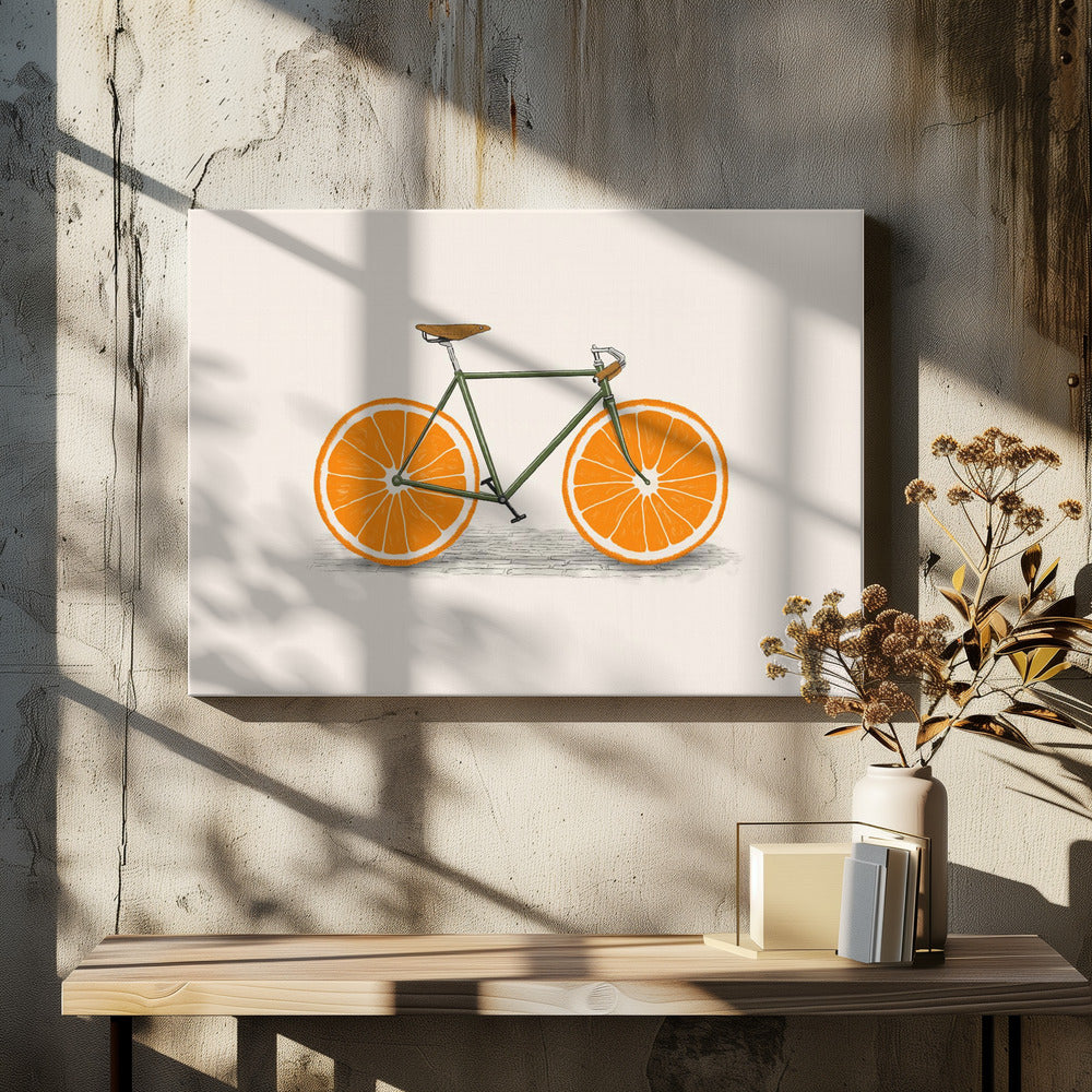 Oranje Wielen | Canvas