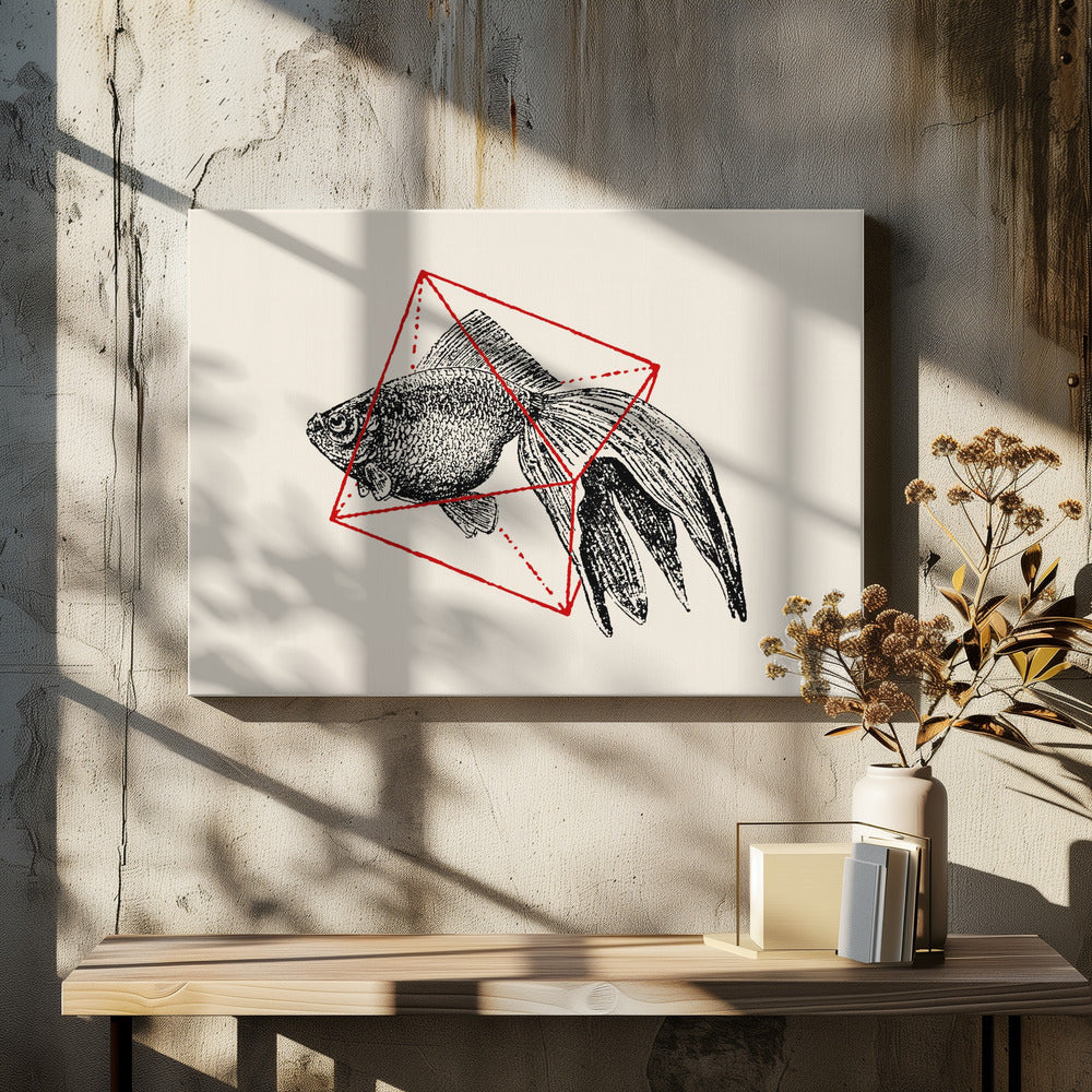 Vis in de geometrie nr. 3 | Canvas