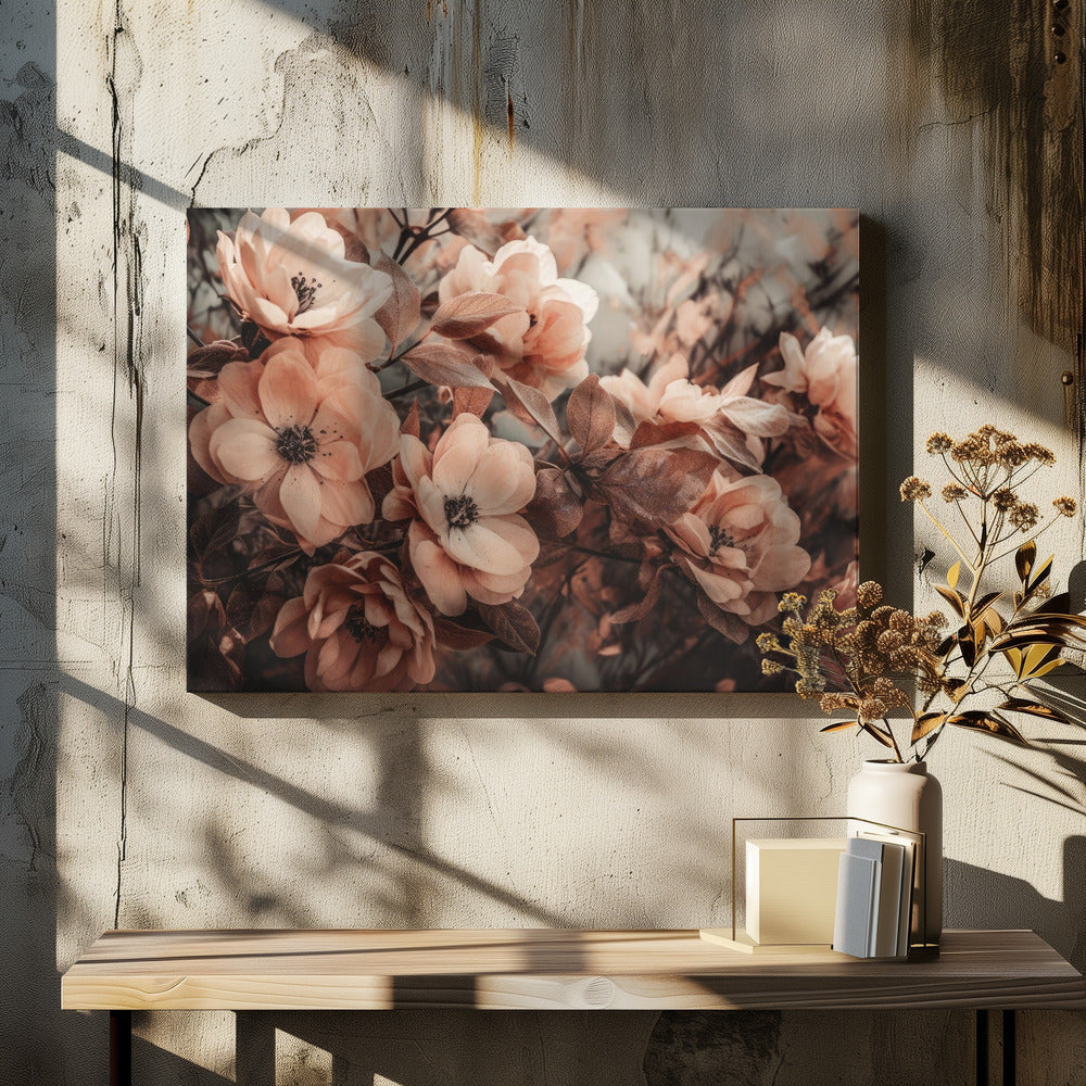 Bloemblaadjes in harmonie | Canvas