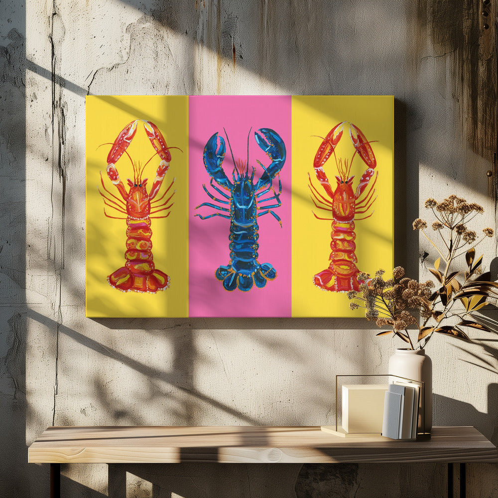 Kreeft Langoustines Pop Art 2 | Canvas