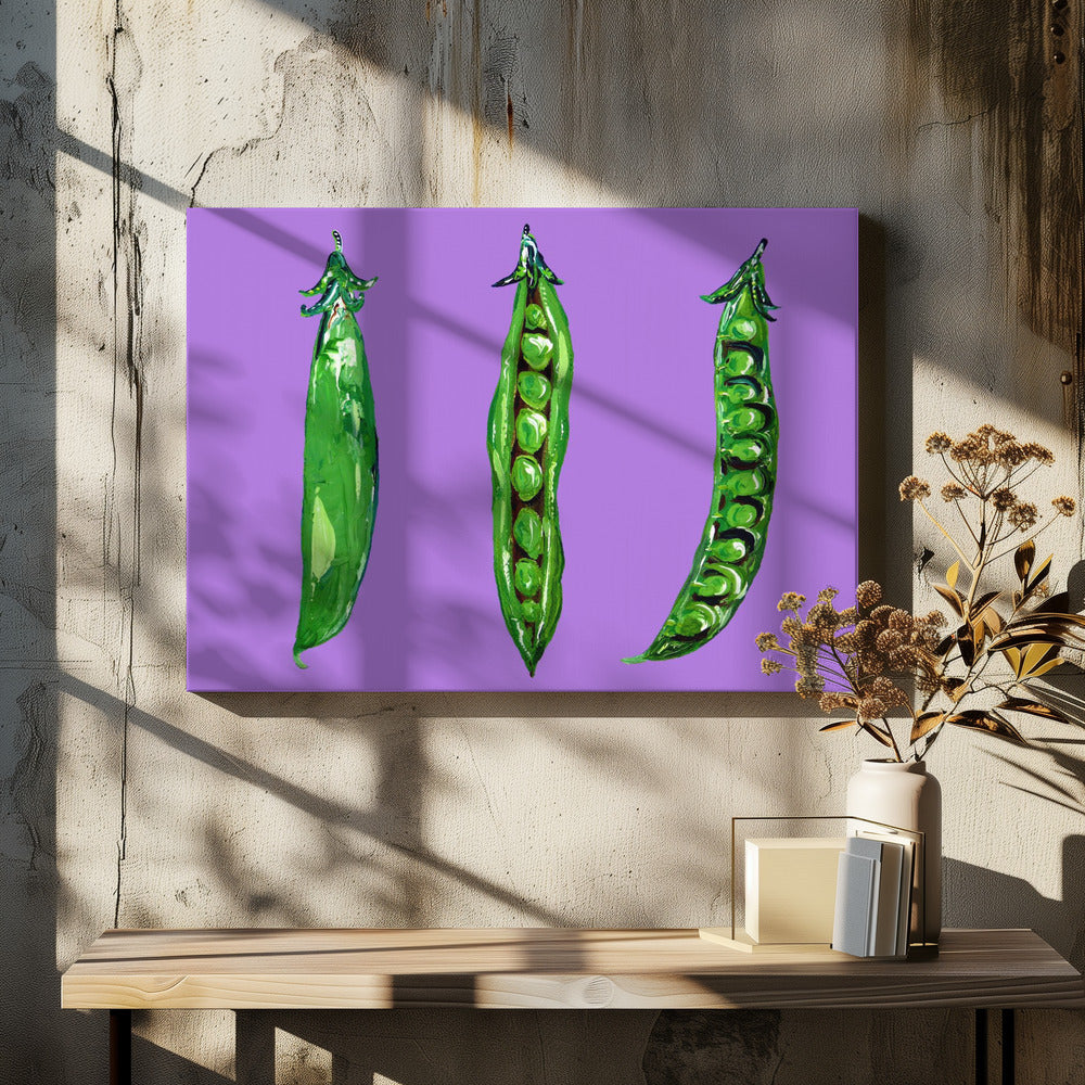 Erwten in een peul | Canvas