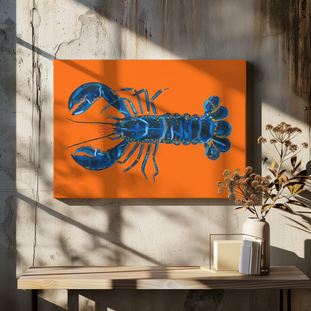 Kreeft op sinaasappel | Canvas