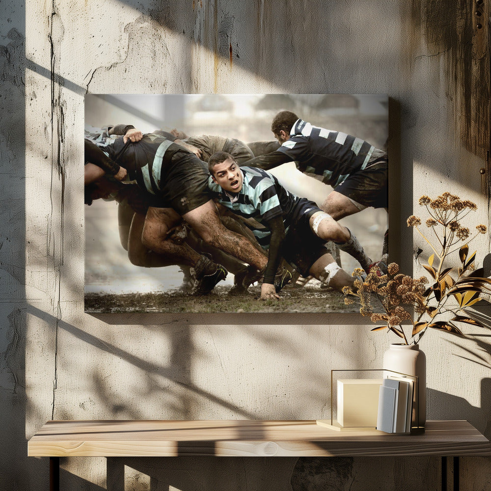 Rugby in de oude stijl | Canvas
