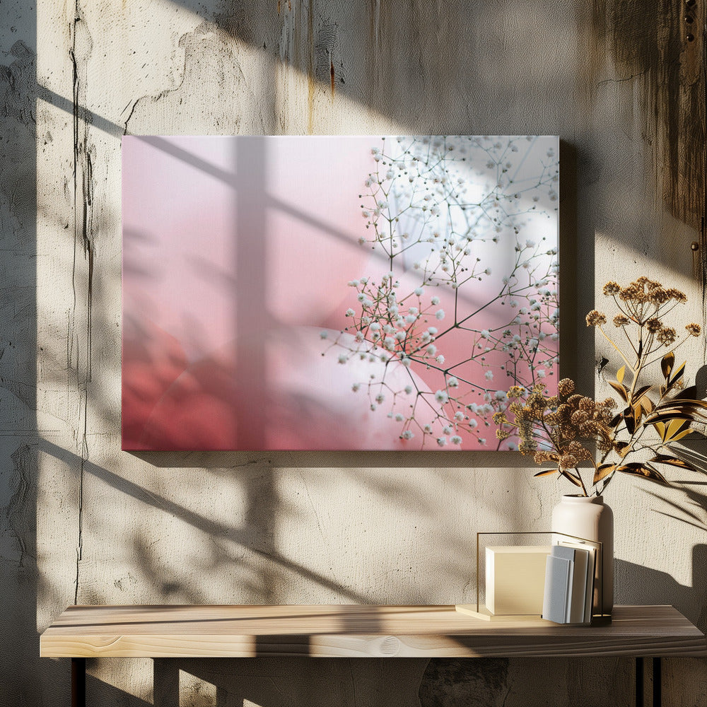 Bloemen en ballonnen | Canvas
