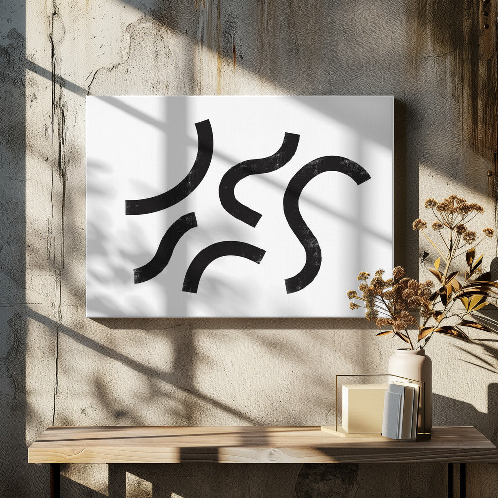 Gebogen ritmes | Canvas