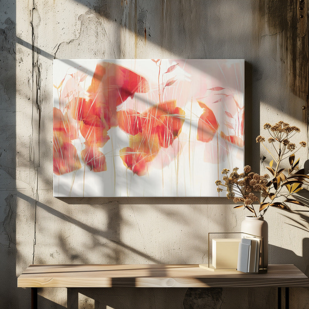 Moderne klaprozen | Canvas