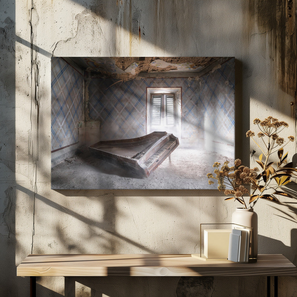 Kapotte piano | Canvas