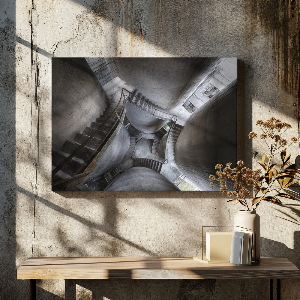 Betonnen pilaren | Canvas