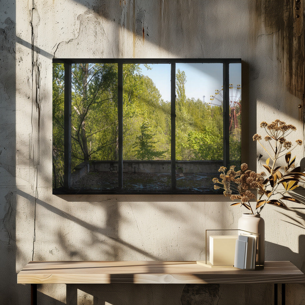Reuzenrad in Pripjat Tsjernobyl | Canvas