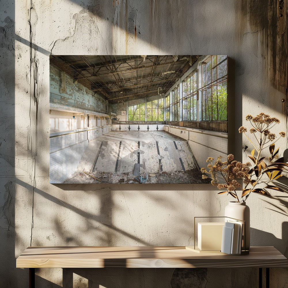 Zwembad in Tsjernobyl | Canvas