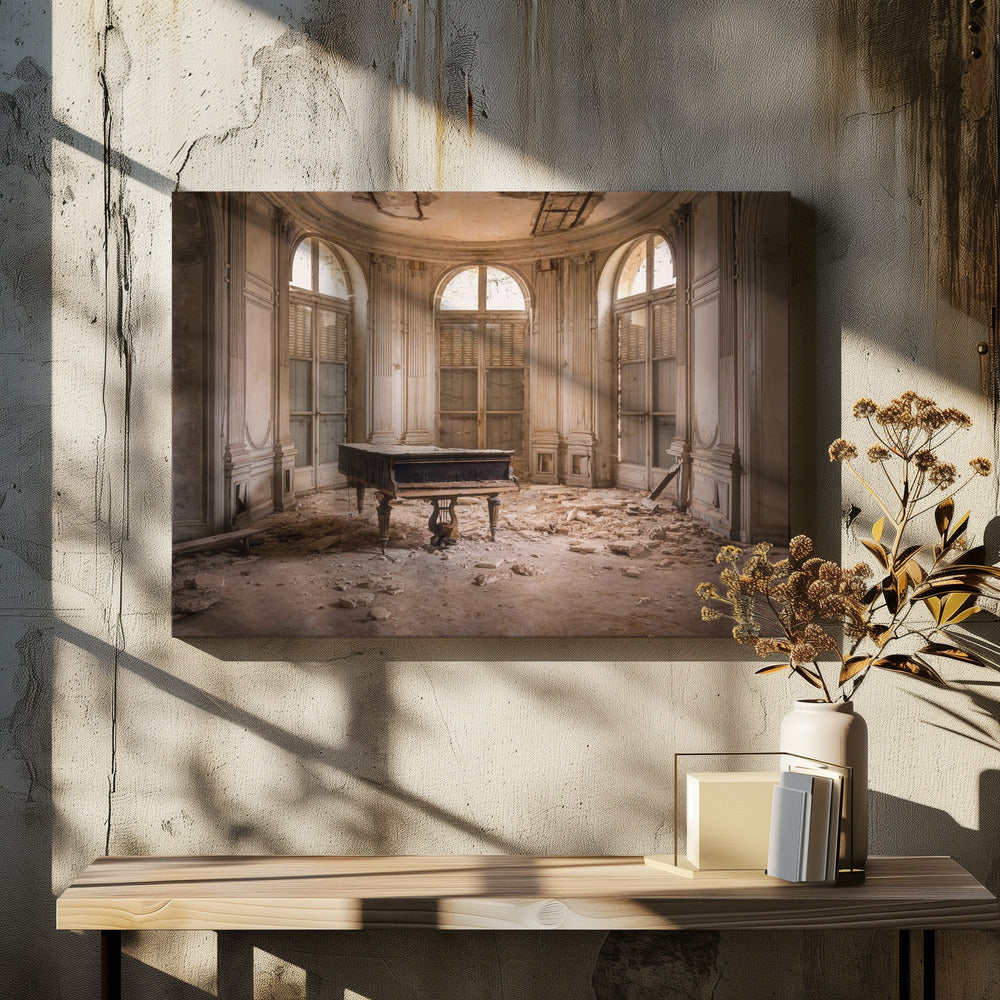 Piano in verval | Canvas