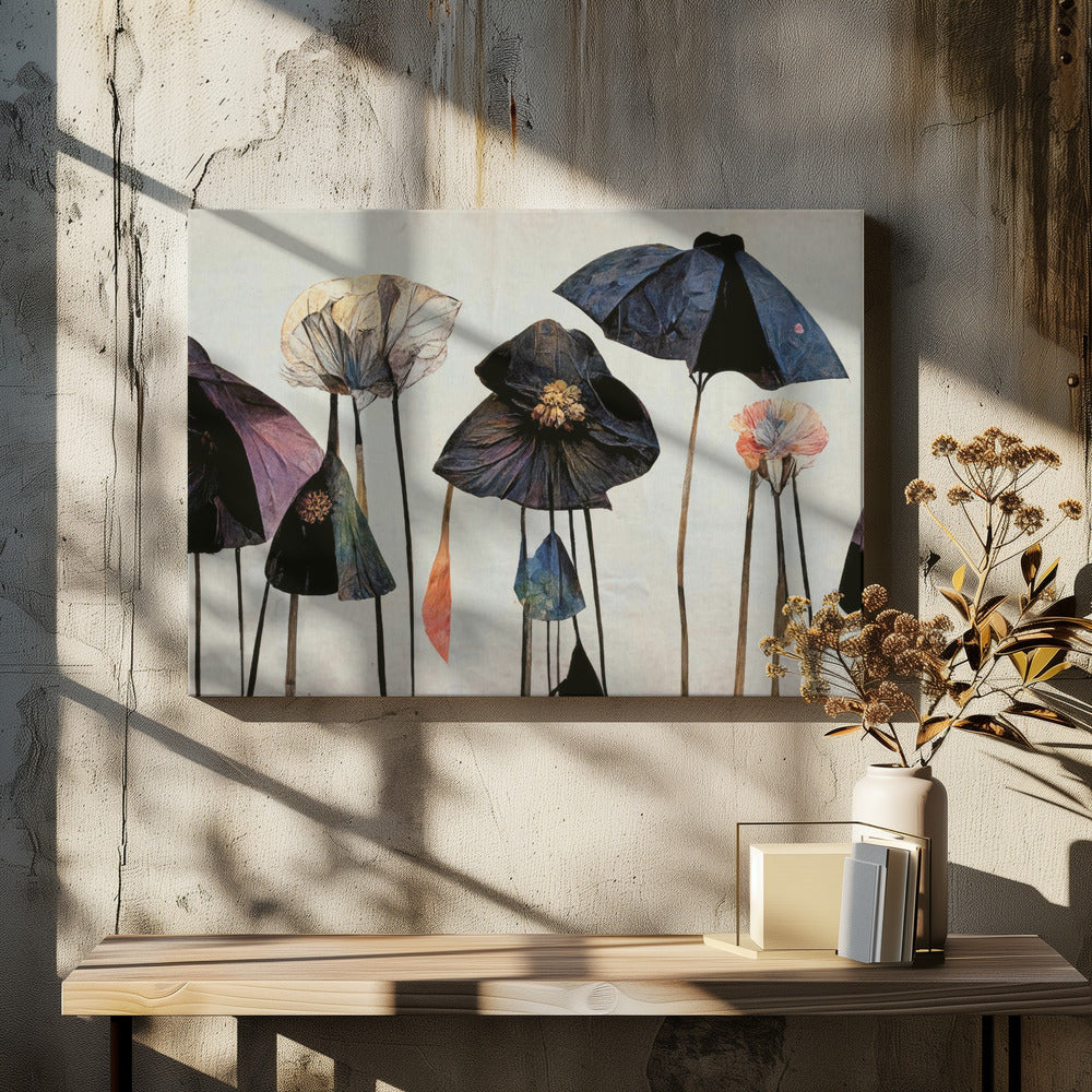 Fluisteringen van bloemblaadjes | Canvas