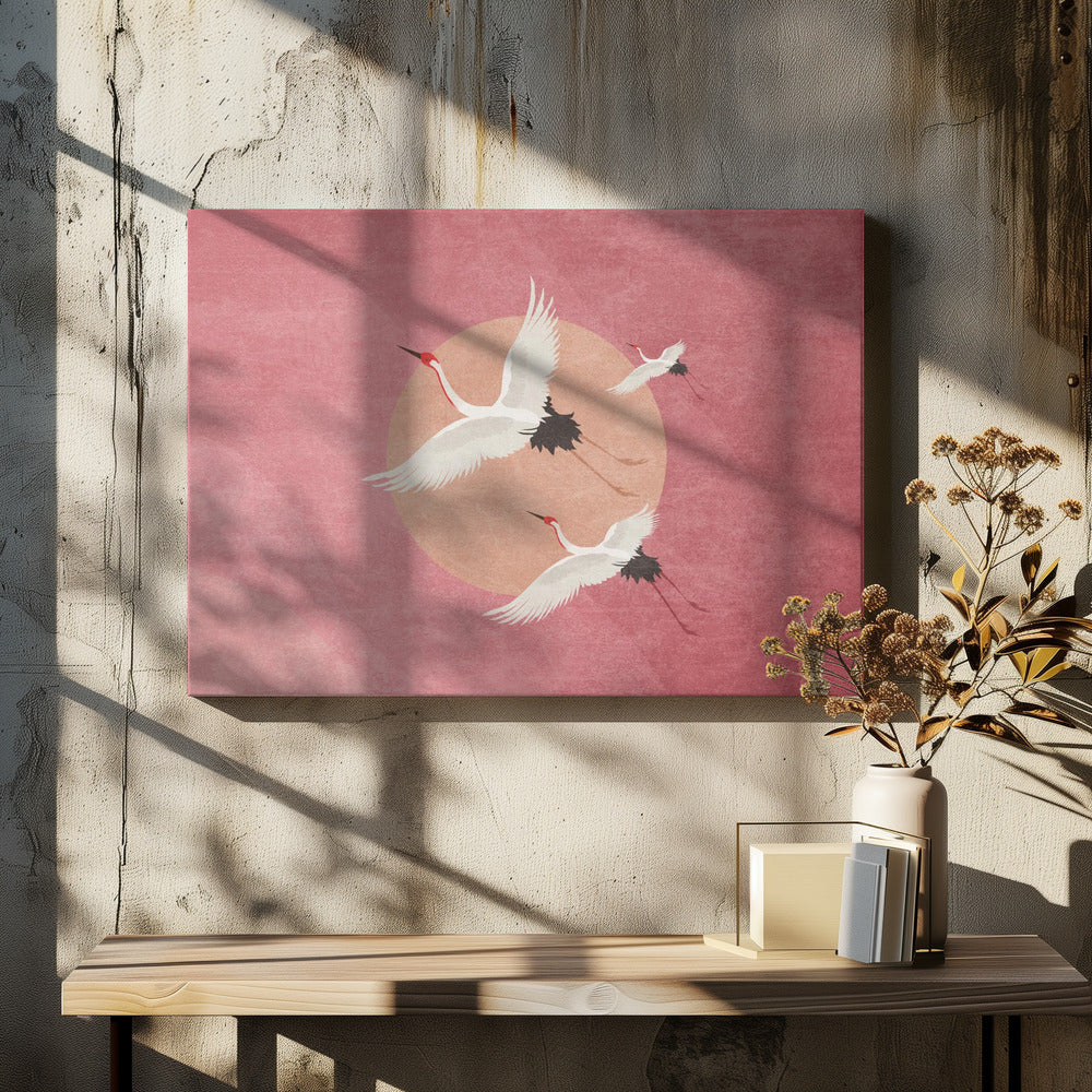 Crimson Sky Soar | Canvas