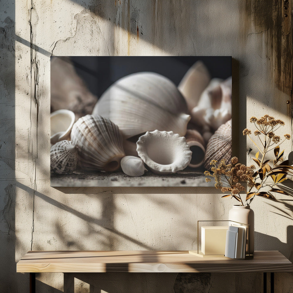 Schatten aan de kust | Canvas