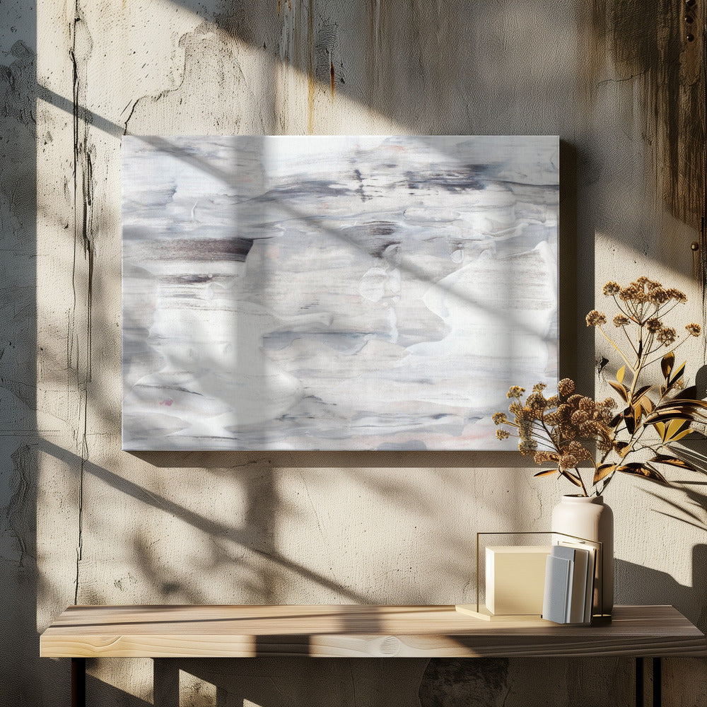 Vloeiende penseelstreken met gedempte tinten | Canvas