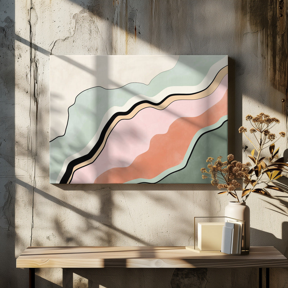 Vloeiende horizonten | Canvas