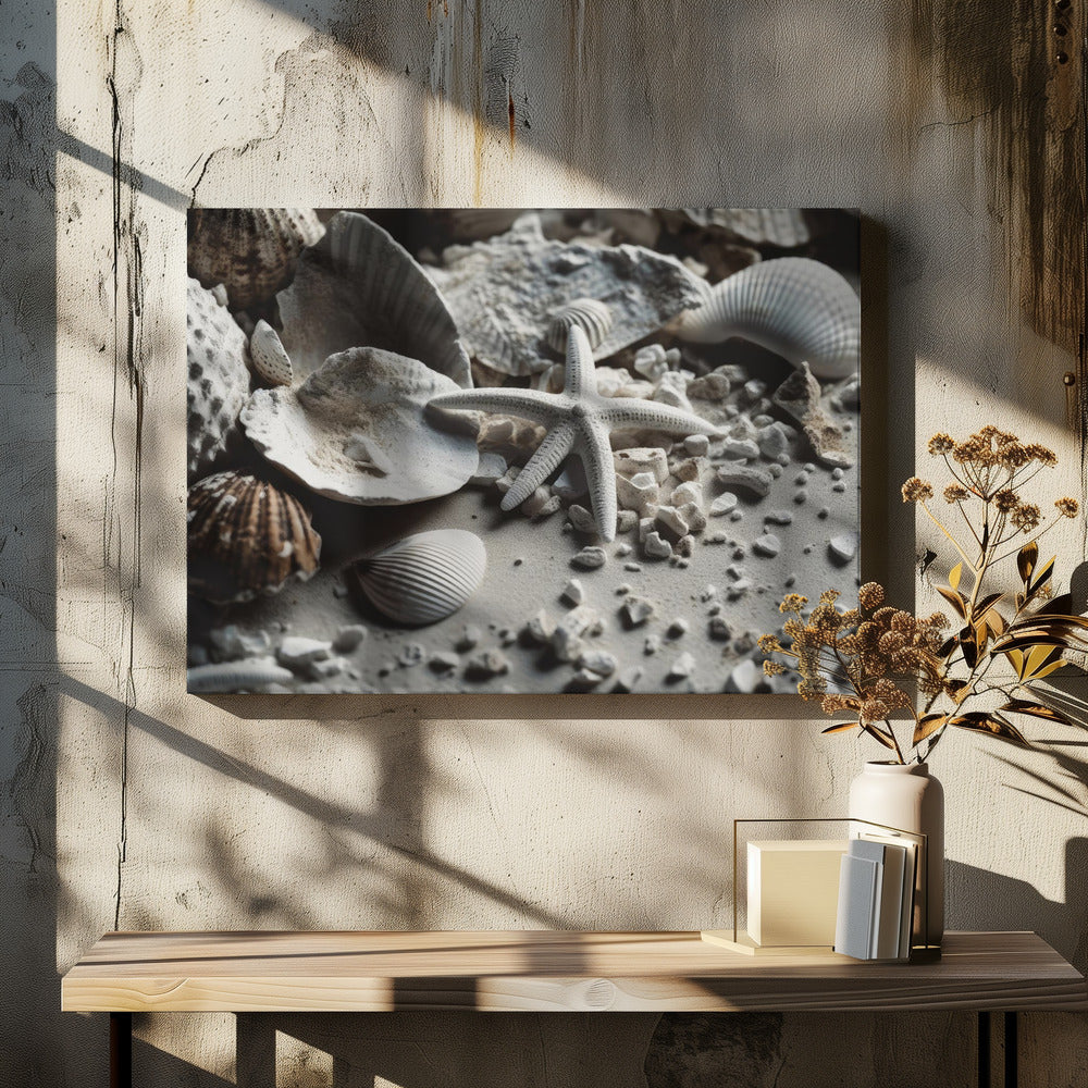 Schatten aan de kust | Canvas