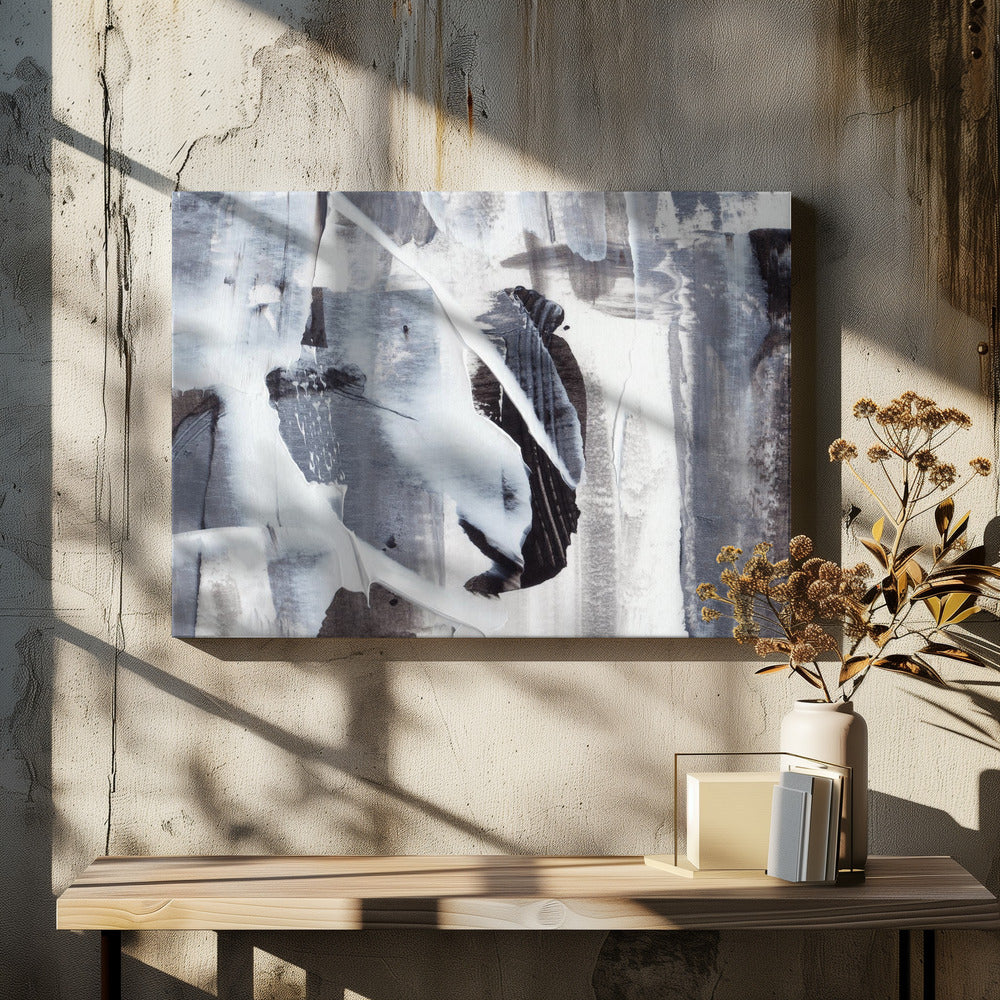 Monochrome Brushstrokes | Canvas