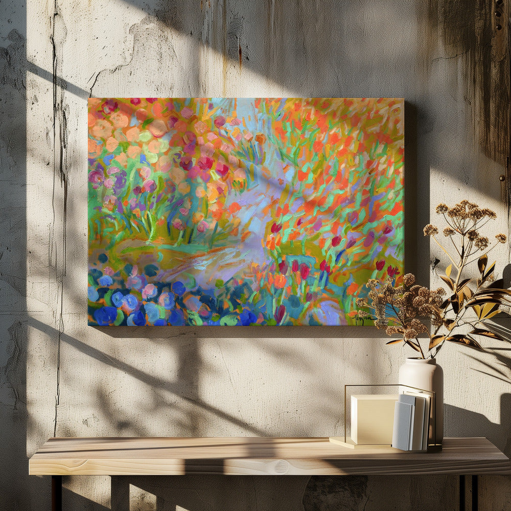 Vibrant Garden Path | Canvas