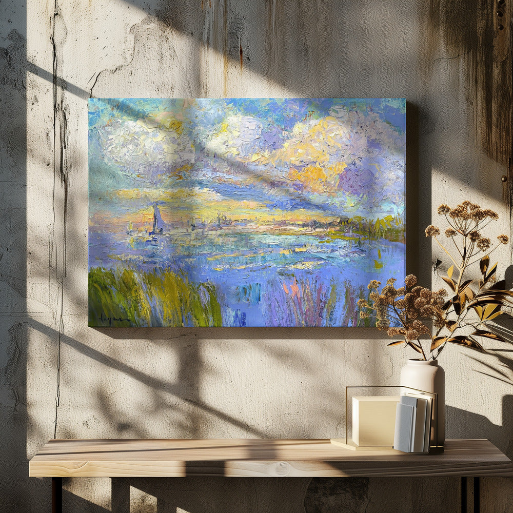 Dromerige kustluchten | Canvas