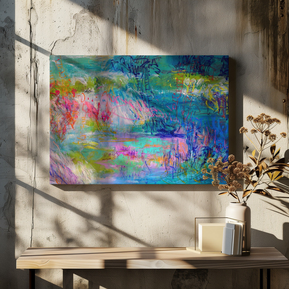 Zwevend op een droom | Canvas