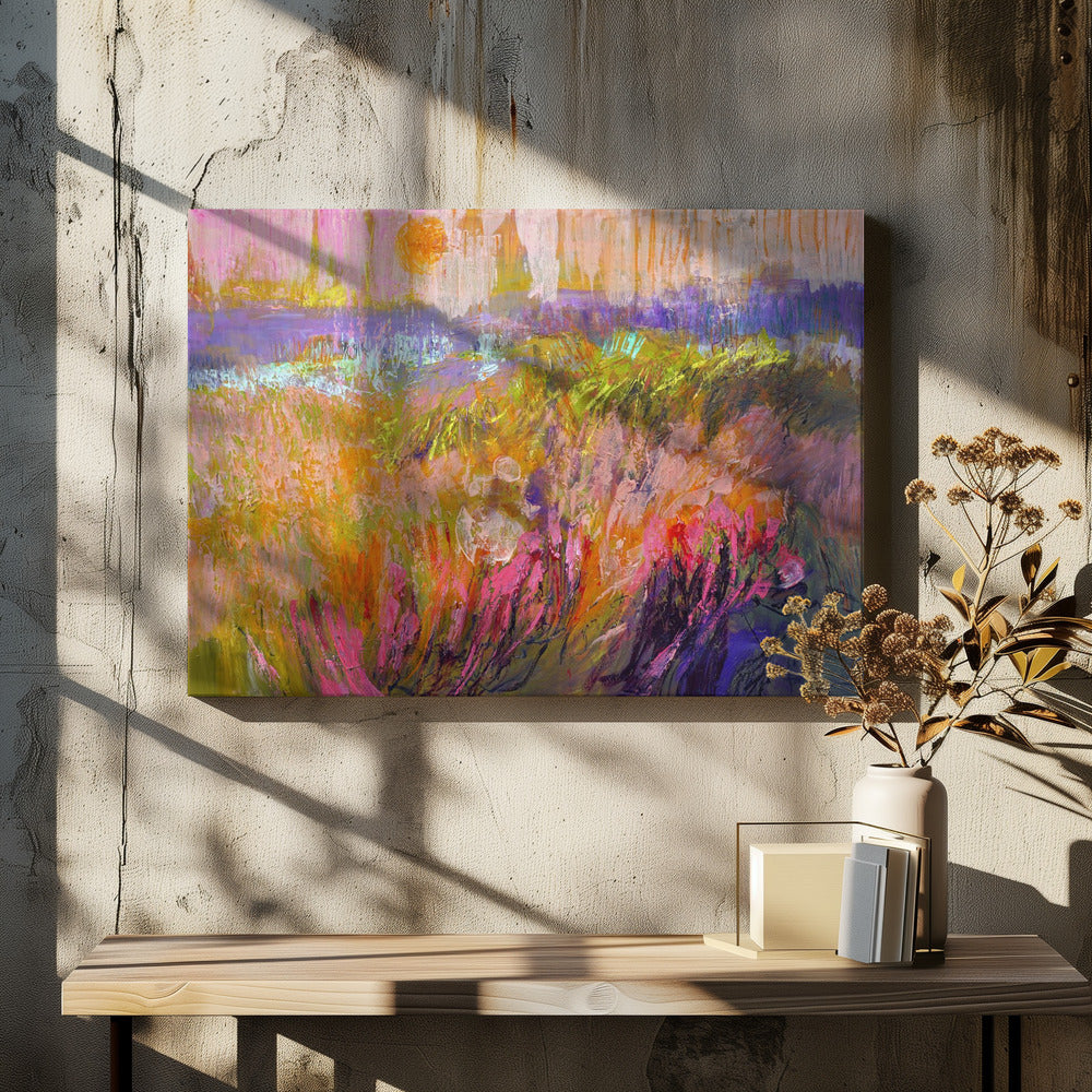 Zonovergoten wildernis | Canvas