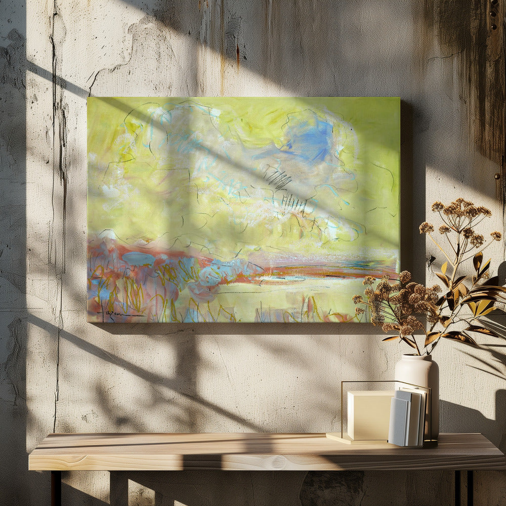 Abstract Landschap Horizons | Canvas