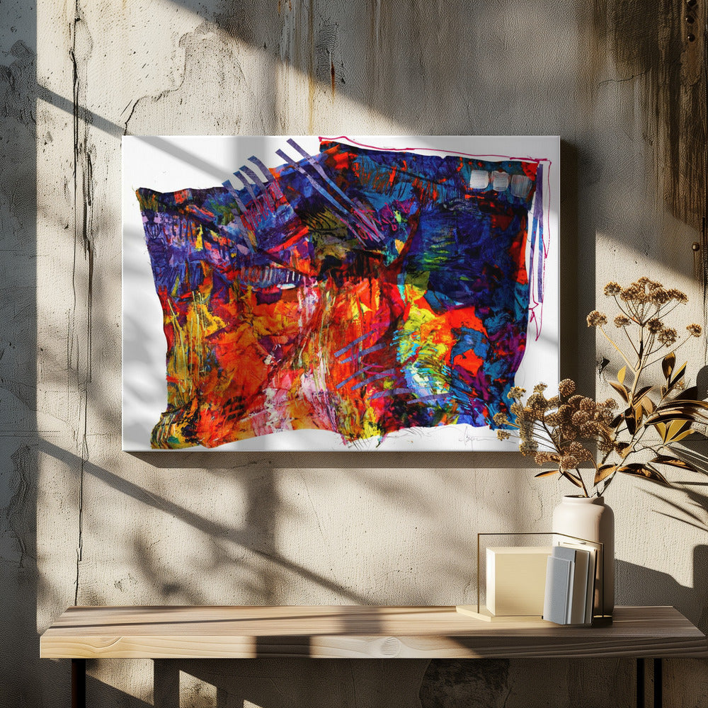 Kleurrijk wandtapijt | Canvas