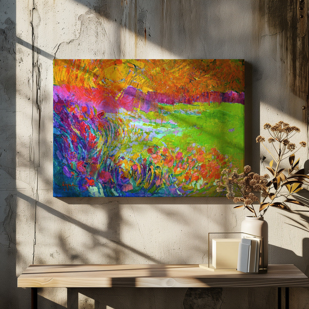 Levendige tuinharmonie | Canvas