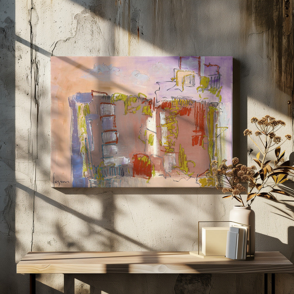 Stedelijk droomlandschap | Canvas