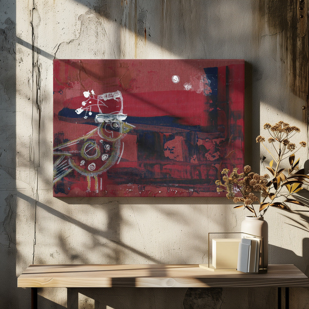 Solo Bird op een zoektocht | Canvas
