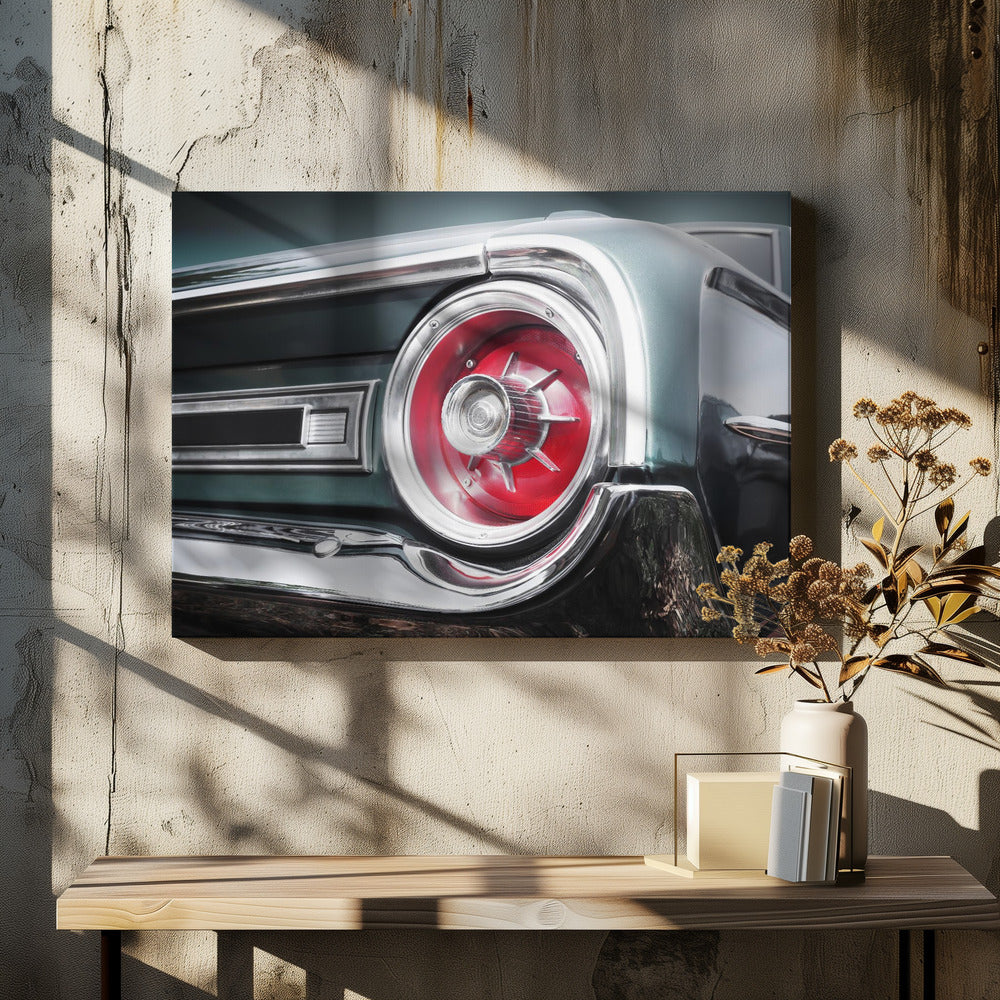 Amerikaanse klassieke auto Galaxie 500 1964 Achterkant | Canvas